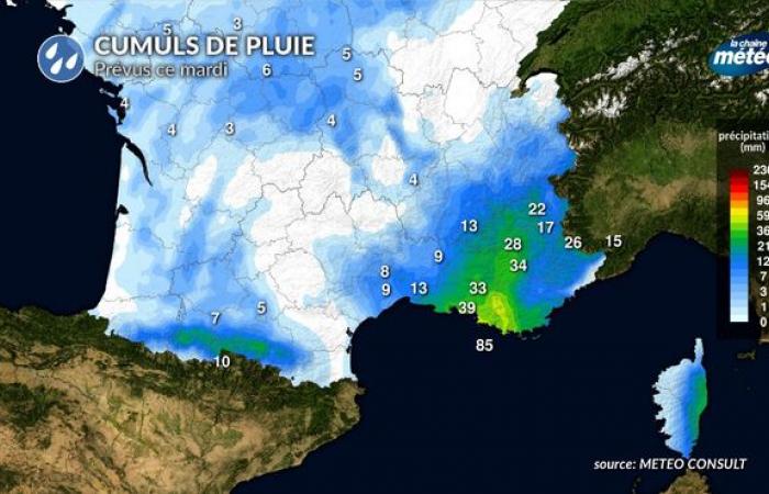 Clima martes 12 de noviembre: sensación de frescor, nieve en las montañas y fuertes tormentas en el sureste