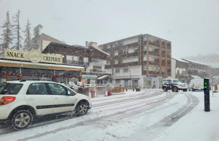 Las magníficas imágenes de los primeros copos de nieve en Isola y Valberg