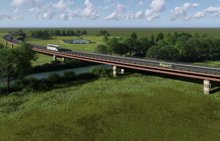 Un viaducto de casi 500 metros para cruzar el Eure