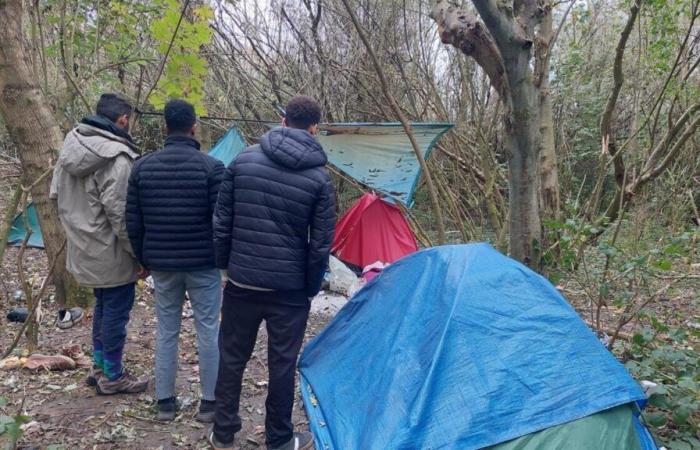 En el norte de Francia, los exiliados demuestran su deseo de cruzar el Canal de la Mancha