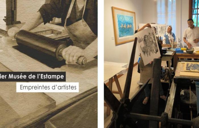 Huellas de artistas: el taller del museo de grabado en la galería Marsam