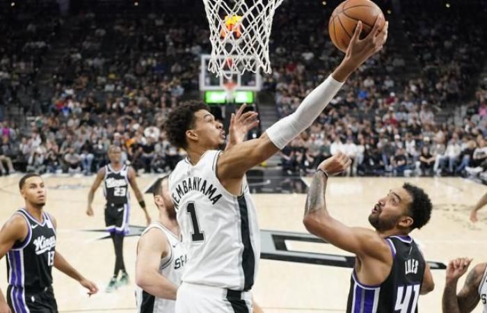 Wembanyama en llamas, los Spurs vencen a los Sacramento Kings (Baloncesto)