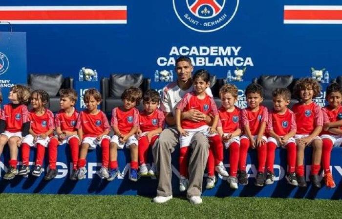 El PSG inaugura su Academia en Marruecos en presencia de Hakimi –