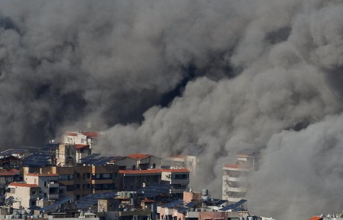 Serie de ataques israelíes en los suburbios de Beirut