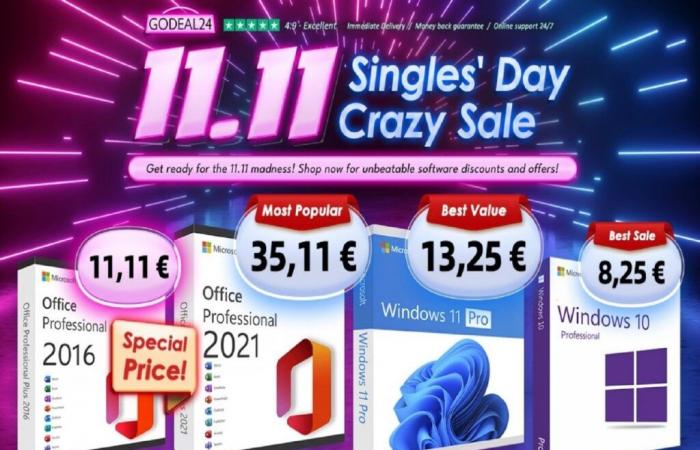 Compra Microsoft Office de por vida desde 11,11€ durante el Día Único en Godeal24 ????