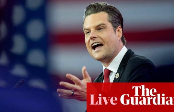 La elección de Trump de Matt Gaetz como fiscal general genera críticas y conmoción – Política estadounidense en vivo | Elecciones estadounidenses 2024