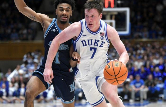 Cooper Flagg, dos estrellas más del baloncesto de Duke en el top 8 del simulacro de la NBA de ESPN