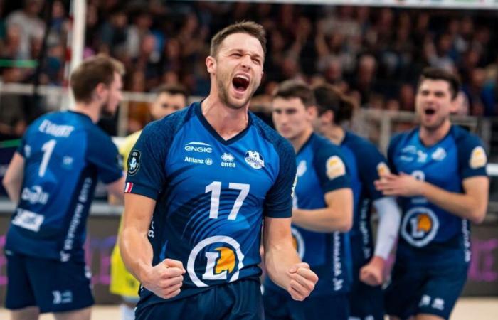 Los jugadores de voleibol de Saint-Nazaire ganan su primer partido de Liga de Campeones en Ankara