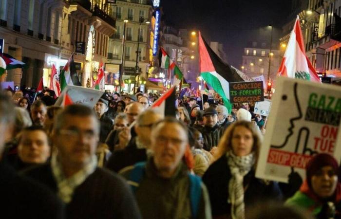 En París, miles de personas se manifiestan contra una polémica gala en apoyo a Israel