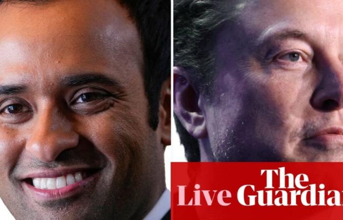 Los nombramientos de Trump de Musk y Ramaswamy provocan temores de conflictos de intereses: la política estadounidense en vivo | noticias de estados unidos