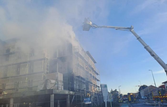 Un incendio destruyó la futura vivienda de los gendarmes en Biganos.