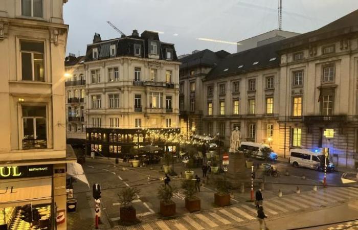 Tensiones policiales en el centro de Bruselas al margen de la visita de Bardella (fotos y vídeos)