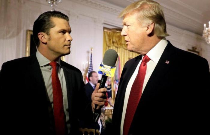 Trump elige al presentador de Fox News como secretario de Defensa