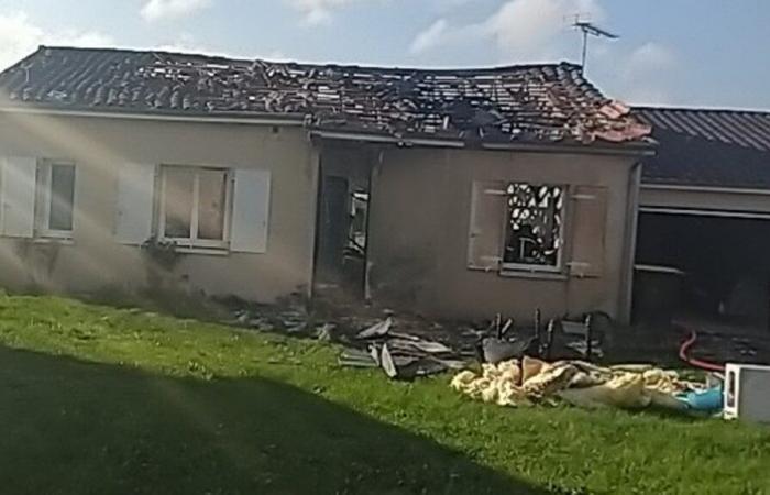 enciende su estufa de gas que explota, su casa se incendia en Saint-Jean-de-Sauves