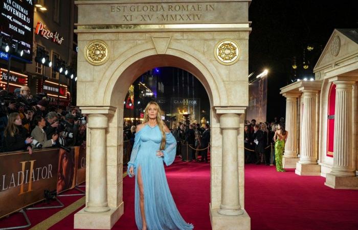 Paul Mescal, Connie Nielsen y Denzel Washington llegaron a la alfombra roja en el estreno real de ‘Gladiator II’ en Londres – fotos