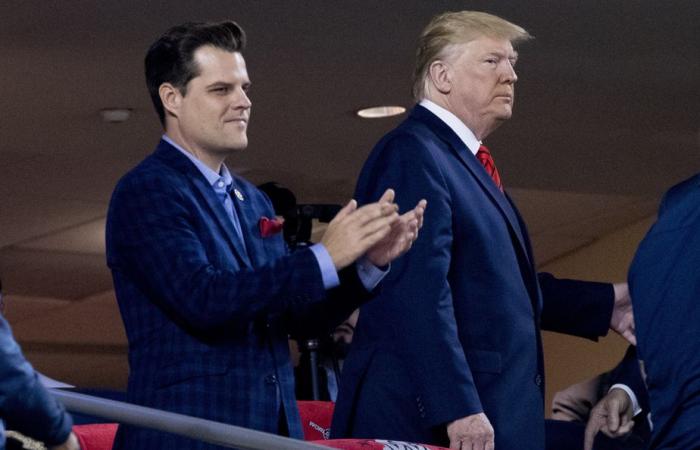 Donald Trump nombra fiscal general a Matt Gaetz