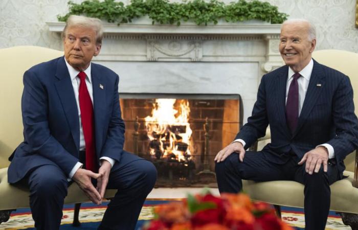 Trump recibido en la Casa Blanca por Biden