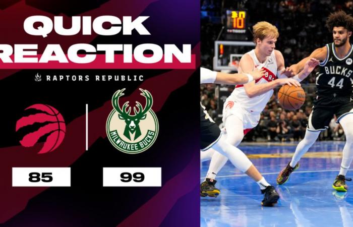 Ración rápida: Raptors 85, Bucks 99