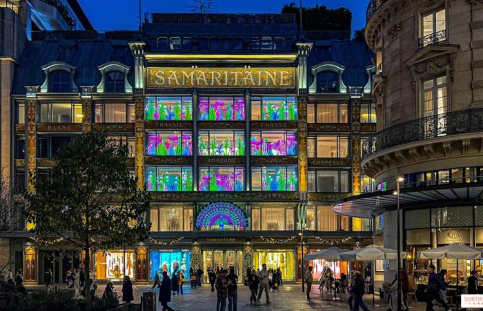 Navidad 2024 en la Samaritaine: ¡desfile y chocolate caliente para la inauguración esta noche!