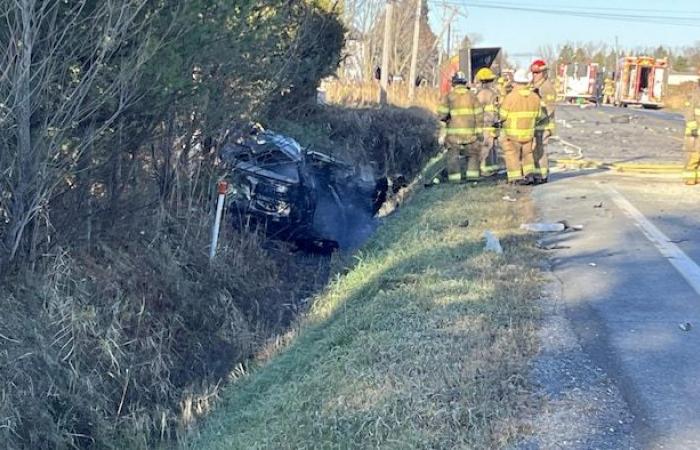 Un muerto y cuatro heridos tras una colisión en Saint-Edmond-de-Grantham