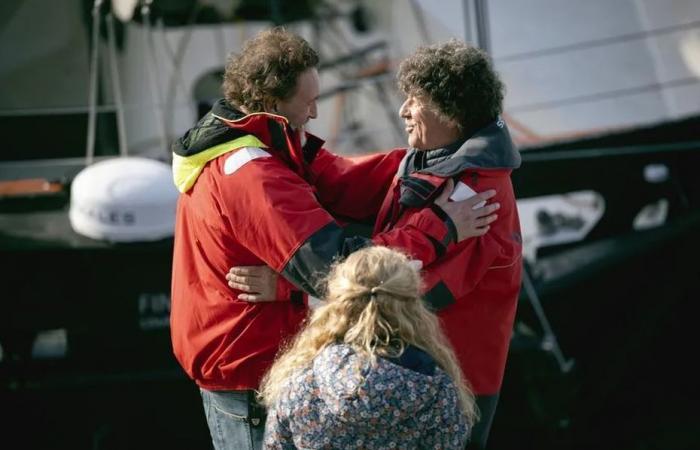 Jean Le Cam y Jean-Paul Rouve en la película El valle de los tontos