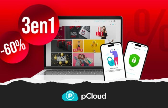 pCloud destroza el precio de su solución 3 en 1 para el Black Friday (-60%)