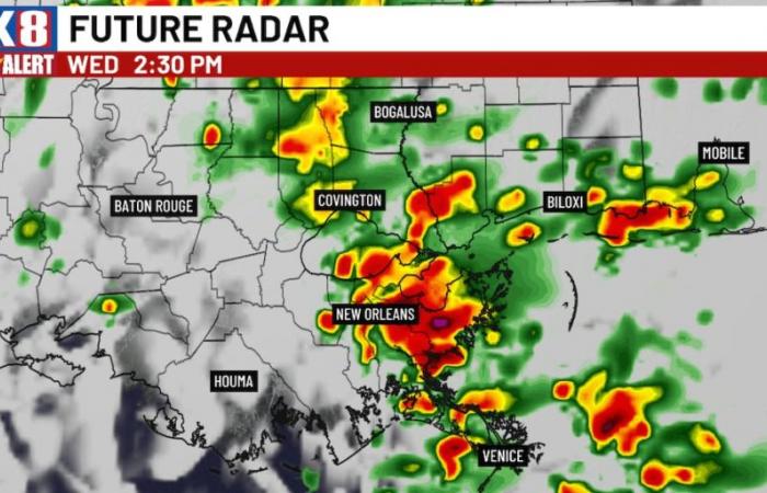 Algunas tormentas severas posibles hoy