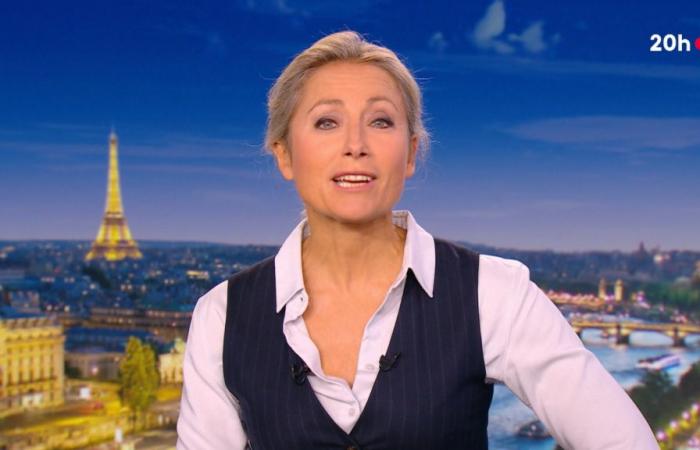 Anne-Sophie Lapix no pudo contener la risa en France 2 al hacer esta transición a las noticias