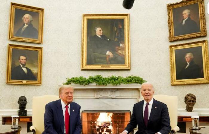 “Bienvenido de nuevo”: Biden saluda a Trump en la Casa Blanca