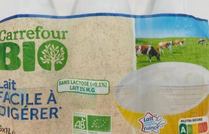 Retirada del mercado de botellas de leche vendidas en todas las tiendas Leclerc y Carrefour