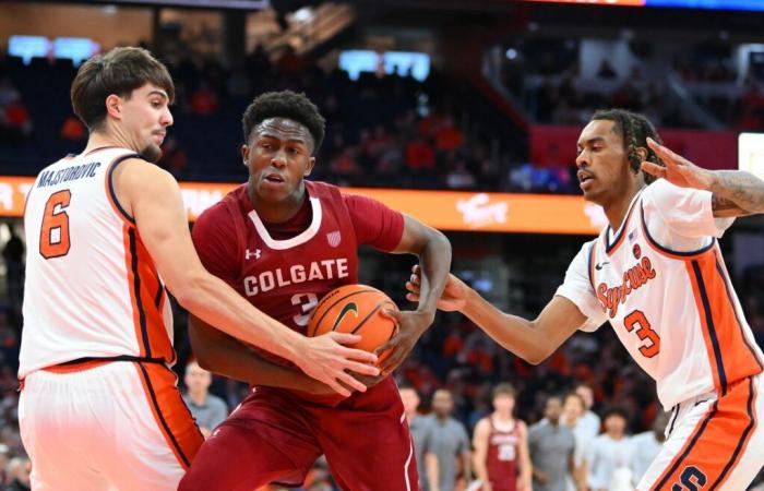 Syracuse supera a Colgate después de desperdiciar una ventaja de 13 puntos