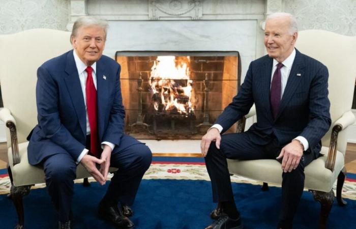 lo que se dijeron Donald Trump y Joe Biden en la Casa Blanca