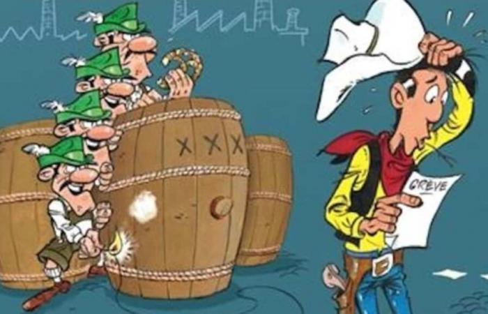 Lucky Luke en las brumas de Norteamérica y la cerveza