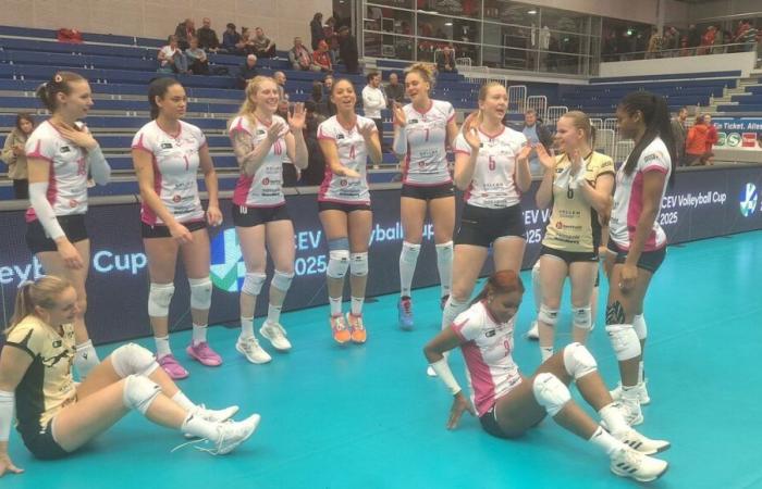 Voleibol femenino: la VNVB avanza hacia Dresde (0-3) y viajará a Maribor en los octavos de final de la Copa CEV