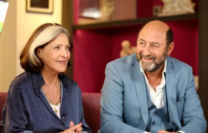 Kad Merad y Claude Lelouch por el estreno de la película “Finalmente”