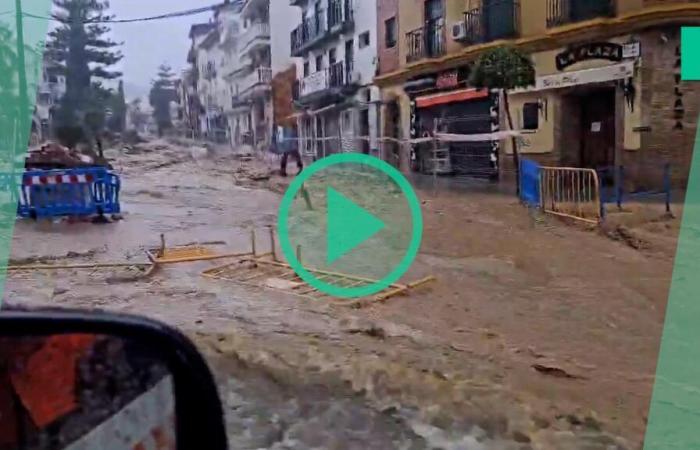 Lluvias torrenciales en Málaga, dos semanas después de devastadoras inundaciones