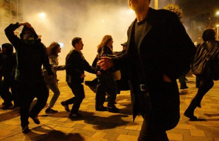 Una cuarentena de detenciones durante la manifestación contra la llegada de Bardella a Bruselas