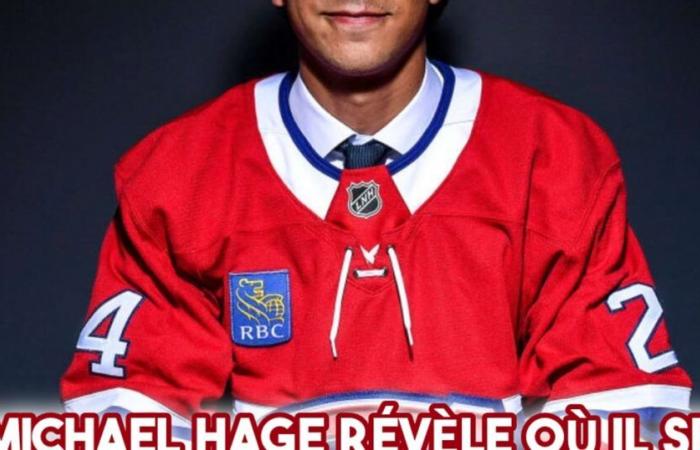 Michael Hage revela dónde se ve en la alineación de los Canadiens