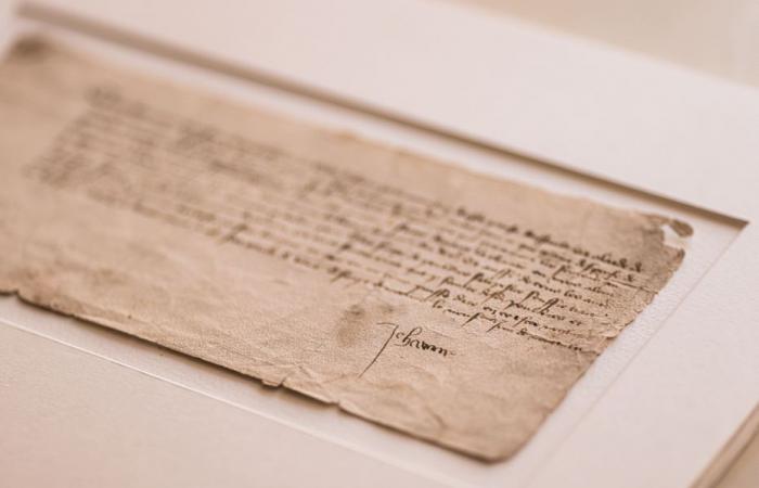 una carta de Juana de Arco prestada a la Biblioteca Británica