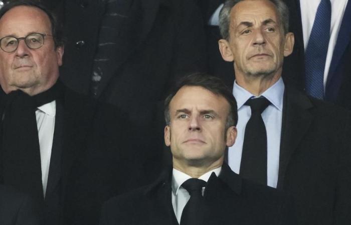 Macron en el estadio para un partido de alto voltaje