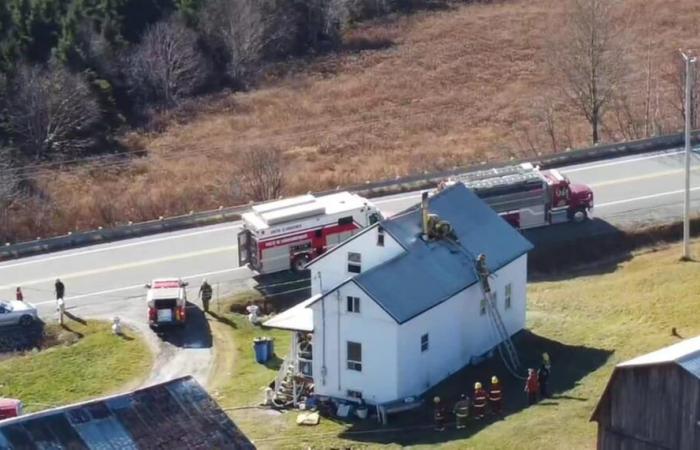 Incendio en una residencia en Saint-Magloire