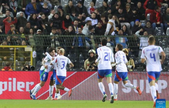 Partido de fútbol de la Liga A de la UEFA Nations League 2024/25: Bélgica vs.Italia-Xinhua