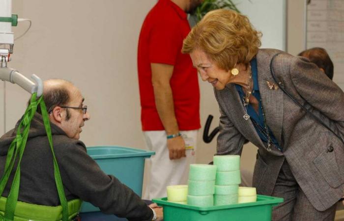 La Reina Sofía visita un instituto especializado en atención neurológica