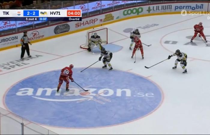 Dos puntos para Oliver Kapanen en su primer partido en Suecia