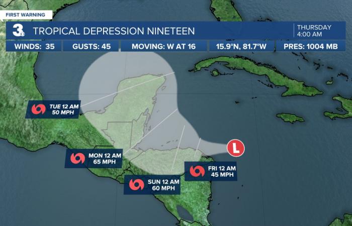 Lluvia y viento para finalizar la semana, amenaza de inundaciones costeras