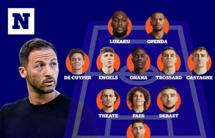 Sorpresa de Tedesco ante Italia: primer puesto titular para los ingleses, Openda empieza junto a Lukaku