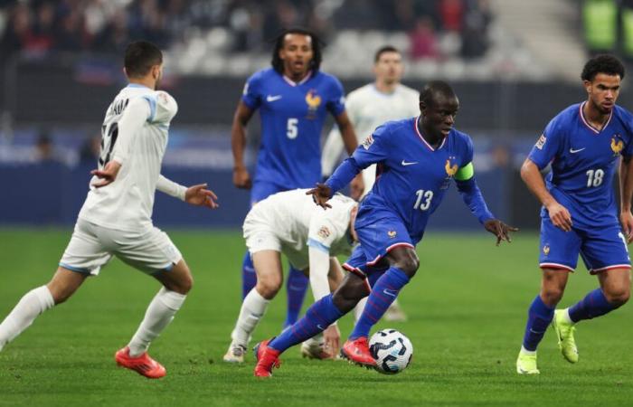 la selección francesa concede un empate contra Israel