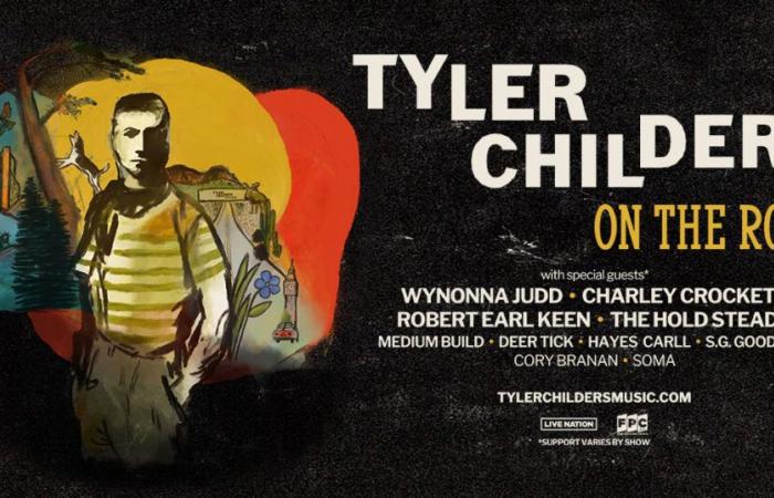 Tyler Childers confirma una extensa gira principal en 2025