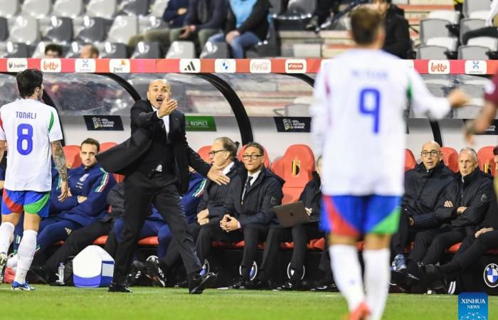 Partido de fútbol de la Liga A de la UEFA Nations League 2024/25: Bélgica vs.Italia-Xinhua