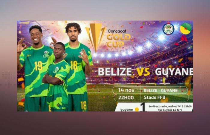 la selección de Guyana se enfrenta esta tarde a la selección de Belice